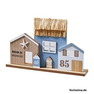 Strandhaus Holz 30x5x18,5cm stehend