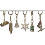Maritime Schlüsselanhänger aus Messing Design, Messing, Schlüssel, Schlüsselanhänger, Stil