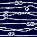 Serviette Marine Rope & Knots +