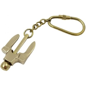 Ein exklusiver Schlüsselanhänger – Anker – Messing Schüsselanhänger Anker