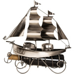 Holz Boot “Mellow”, L31cm, B5cm, H56cm, grau-weiß Schiffe Boot 7