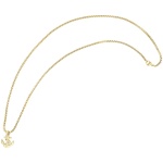 Goldene Kette mit Ankeranhänger, elegantes Schmuckstück, ideal für maritime Stile und modebewusste Träger.