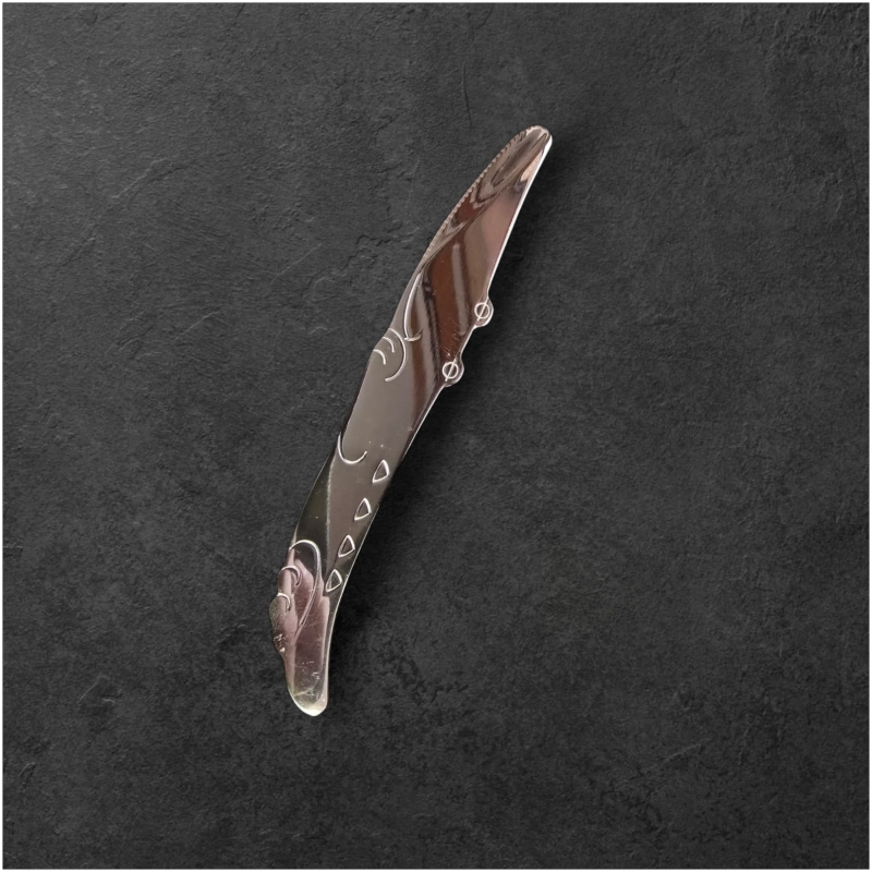 Niedliches Besteck für Kinder aus hochwertigem rostfreien Metall mit Wal, Fisch und Krokodil