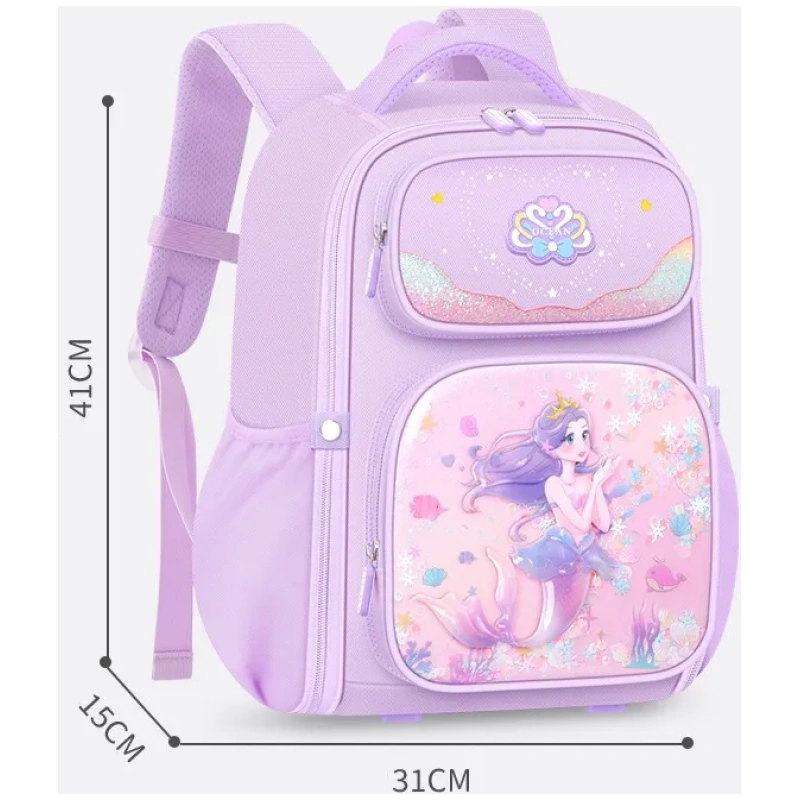 Toller stabiler Kinderrucksack mit Meerjungfrau in Pink oder Lila