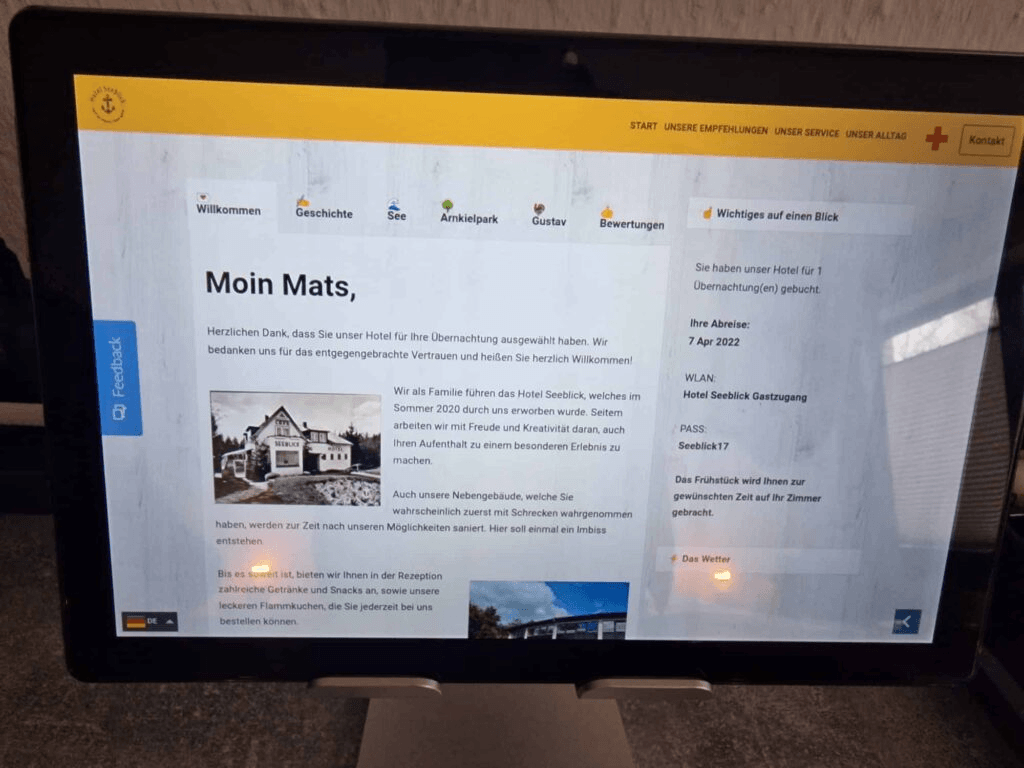 Papa? Heute übernachten wir im Hotel!