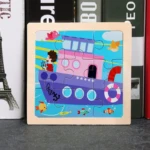 Maritimes Kinder Lernpuzzle-Set aus Holz (9 verschiedene Motive) Maritimes Kinder Lernpuzzle-Set aus Holz (9 verschiedene Motive)